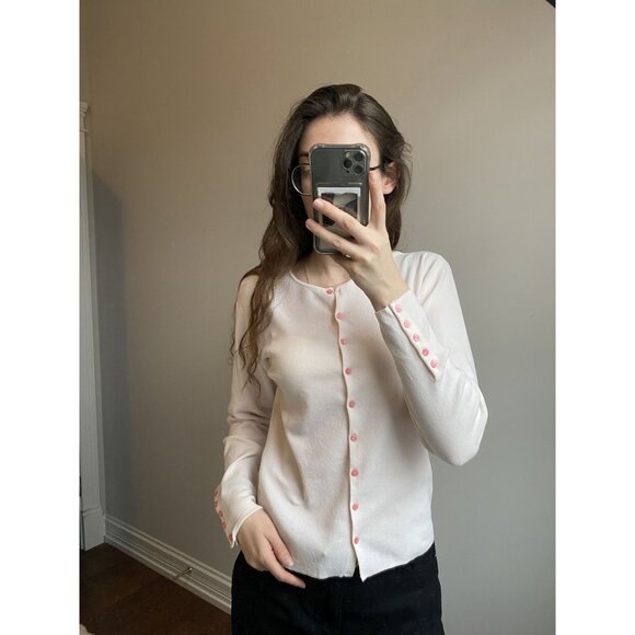 Zara Cute Button Down Sweater Cardigan Size Large - Picture 3 of 8